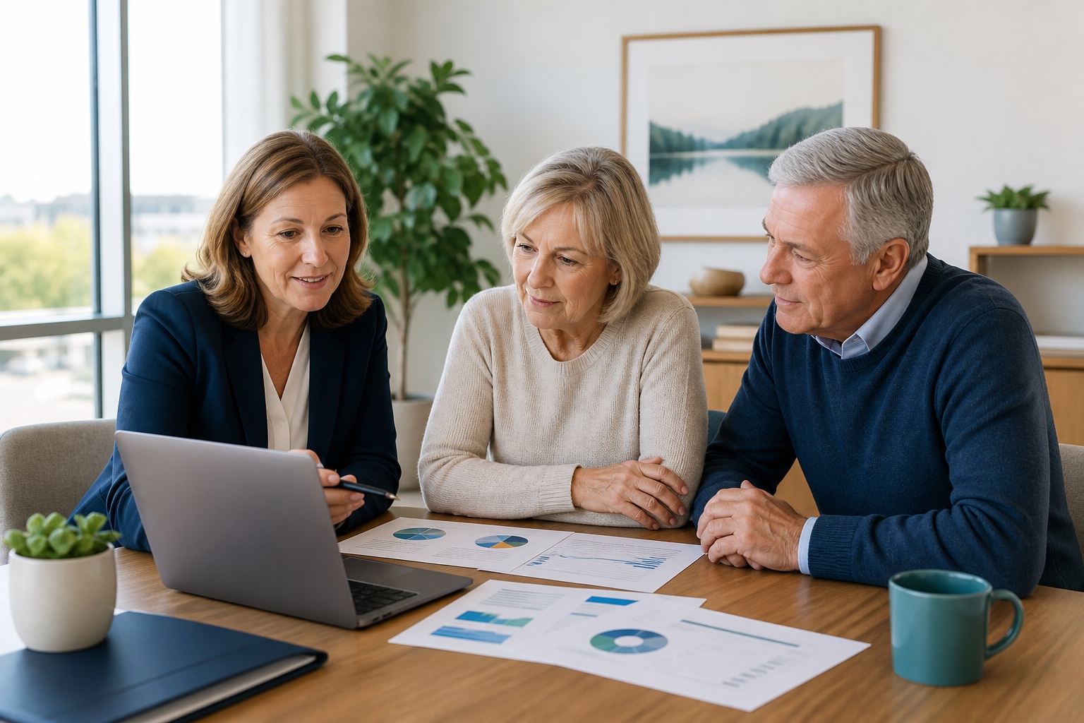 Advisor reviewing RRSP and TFSA planning with clients